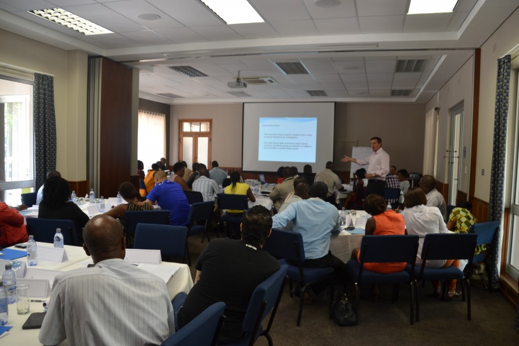 AMLSI Director Todd Harland delivering a workshop in Tsumeb, Namibia.